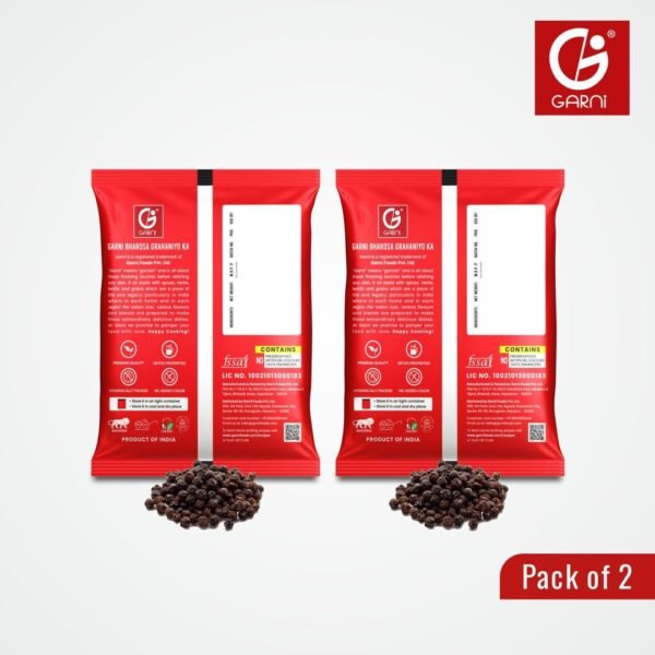 Garni Black Pepper (Kali Mirch) Whole 100gm