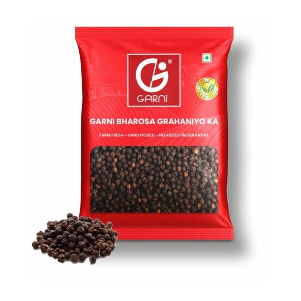 Garni Black Pepper (Kali Mirch) Whole 100gm